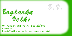 boglarka velki business card